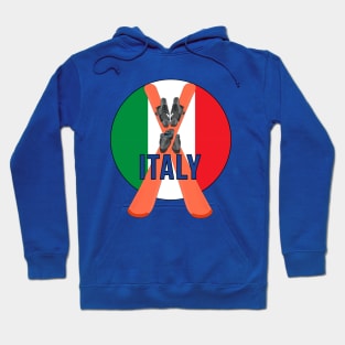 Cool Ski Flag of Italy Hoodie